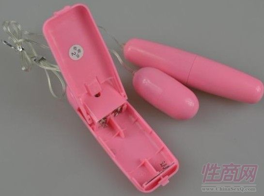 情趣長短雙跳蛋粉色恒力4