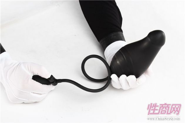 成人用品女用器具后庭玩具黑色充氣陽具同志后庭擴肛器3