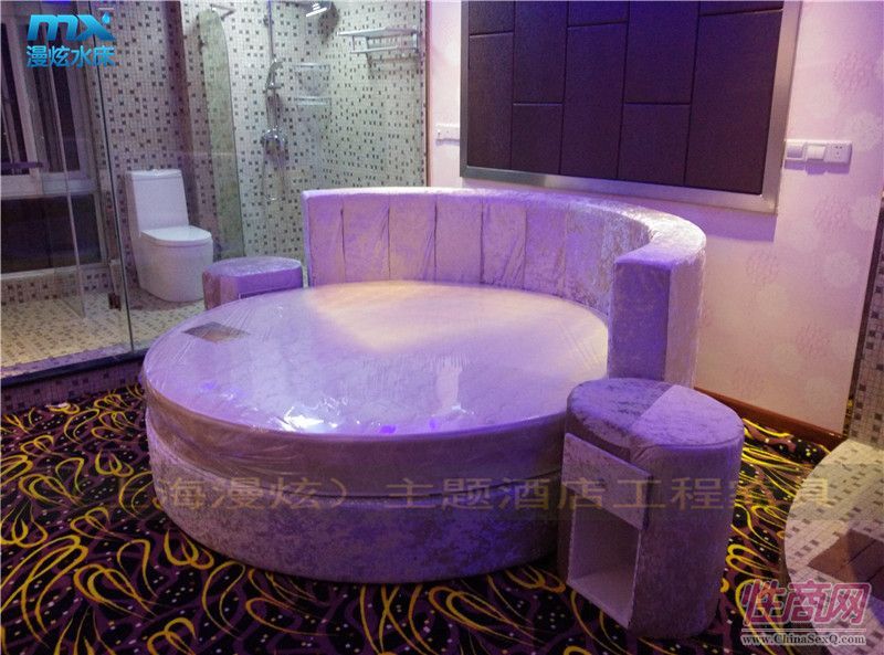 上海情趣水床-主題酒店水床-酒店電動床-性愛家具2