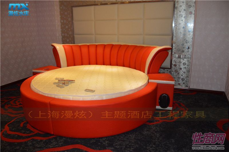 圓形主題床-情趣酒店電動(dòng)床-主題賓館水床-性愛(ài)家具3