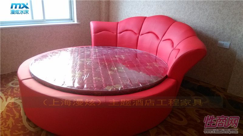 主題酒店水床-圓形情侶水床-情趣電動(dòng)床-性愛(ài)家具2