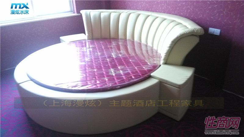 主題酒店水床-圓形情侶水床-情趣電動(dòng)床-性愛(ài)家具4