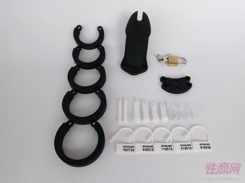 唯有度RODE軟膠黑色CB6000男性成人情趣游戲鳥籠自慰器5