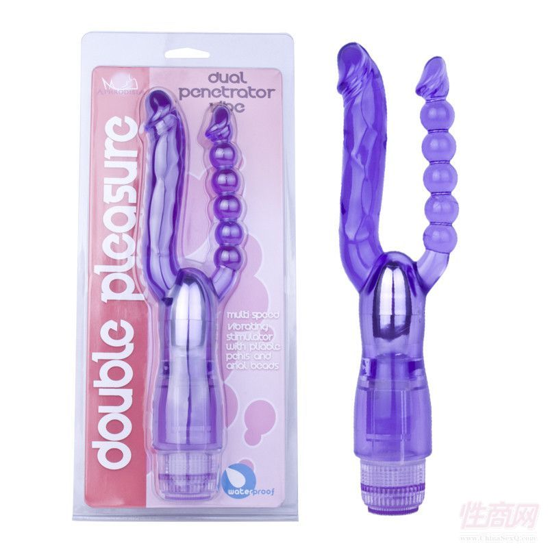 女用雙頭振動棒雙叉后庭棒肛塞專用雙重刺激2
