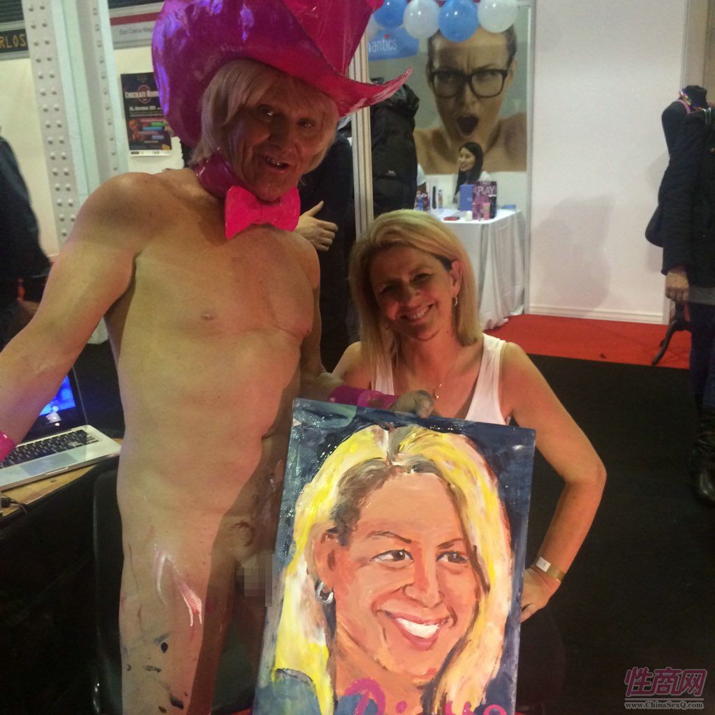 2015英國倫敦成人用品展Sexpo人體油畫圖片4